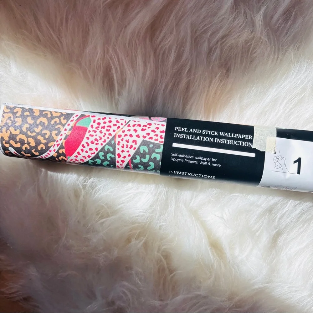 🆕 Colorful Leopard Animal Print Peel-N-Sticky Wallpaper Roll